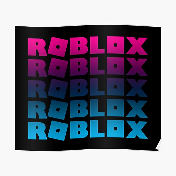 Robux Posters Redbubble - roblox icon aesthetic neon pink