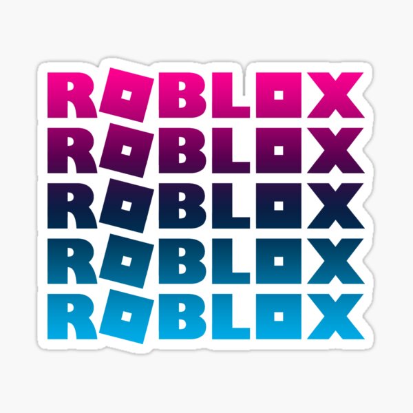 Roblox Player Stickers Redbubble - roblox icon neon red
