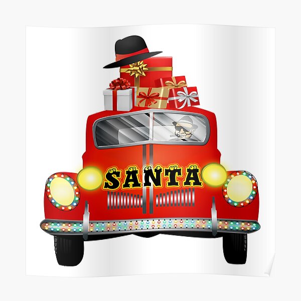 Santa Hat Posters Redbubble - abominable snowman hat roblox