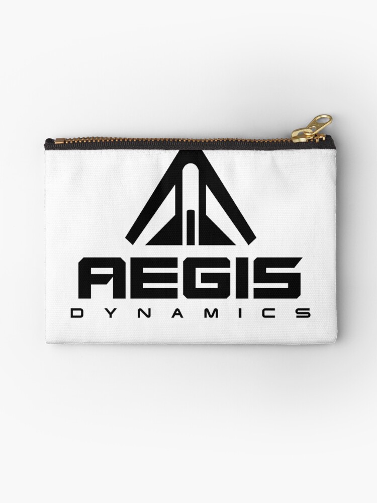 aegis dynamics star citizen black on white zipper pouch by dojagames redbubble aegis dynamics star citizen black on white zipper pouch by dojagames redbubble