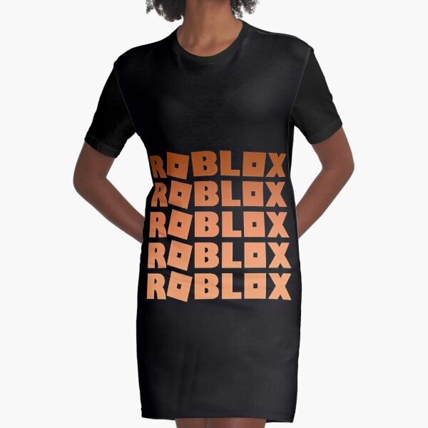 Roblox Pink And Gold Graphic T Shirt Dress By T Shirt Designs Redbubble - long black dress roblox