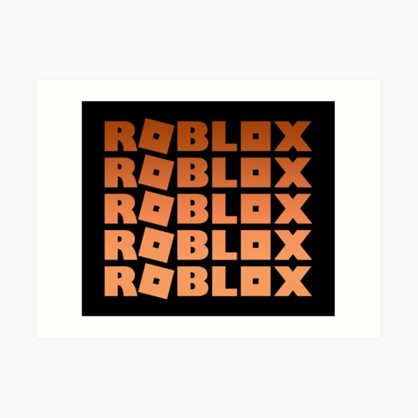 Roblox Pink And Gold Art Print By T Shirt Designs Redbubble - transparent gold roblox logo