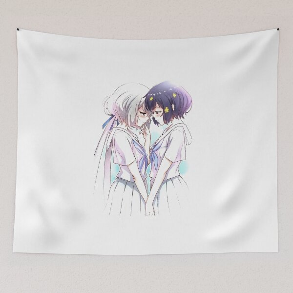 Item preview, Pro Yuri Heart LGBTQ+ Anime School Girls designed and sold by The Anime Corner.