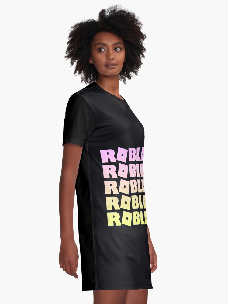 Roblox Pink And Gold Graphic T Shirt Dress By T Shirt Designs Redbubble - long golden dress with heels on roblox