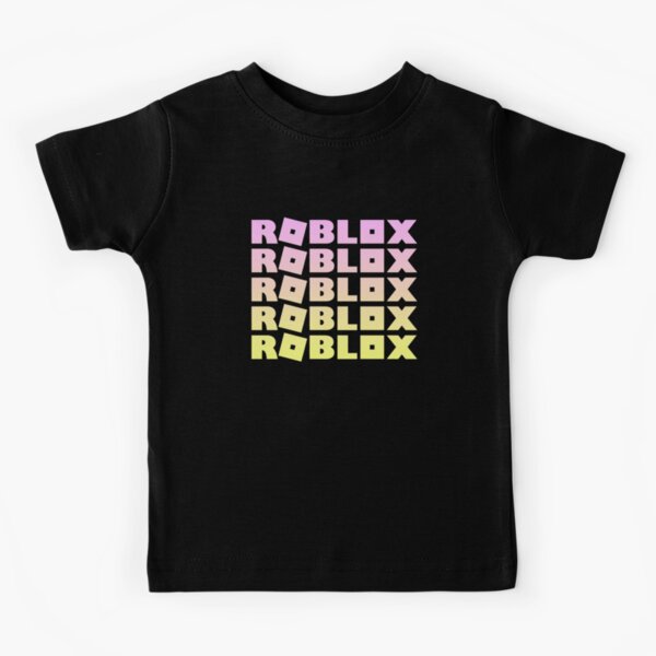 Roblox Face Kids T Shirts Redbubble - cartoony rainbow shirt roblox