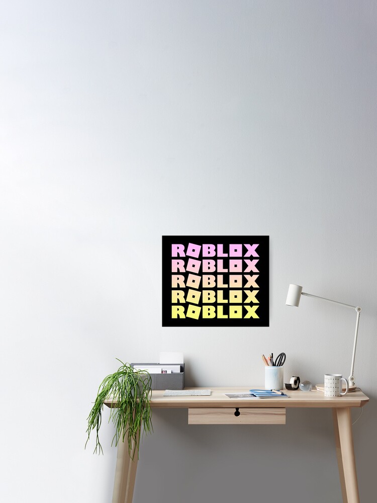 Roblox Pink And Gold Poster By T Shirt Designs Redbubble - gold roblox shirt