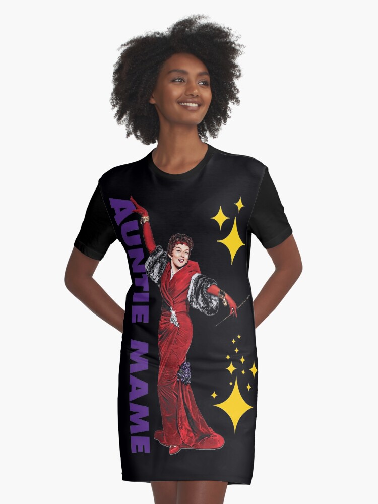 Auntie Mame, Rosalind Russell, glamour, fabulous | Graphic T-Shirt Dress