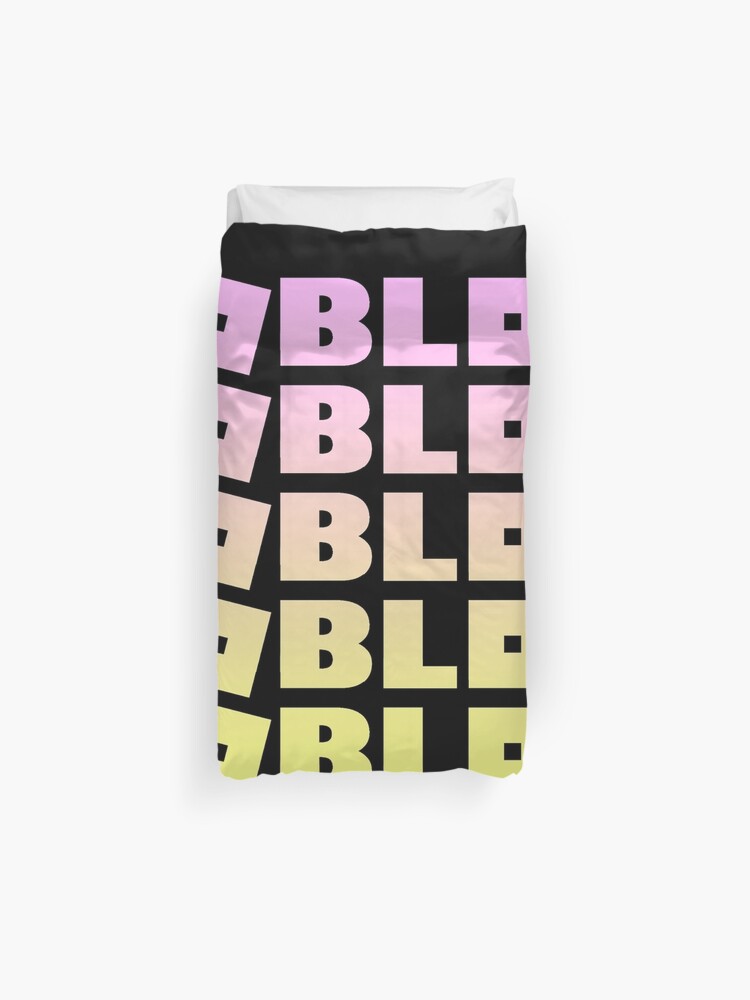 Roblox Pink And Gold Duvet Cover By T Shirt Designs Redbubble - roblox trunks shirt