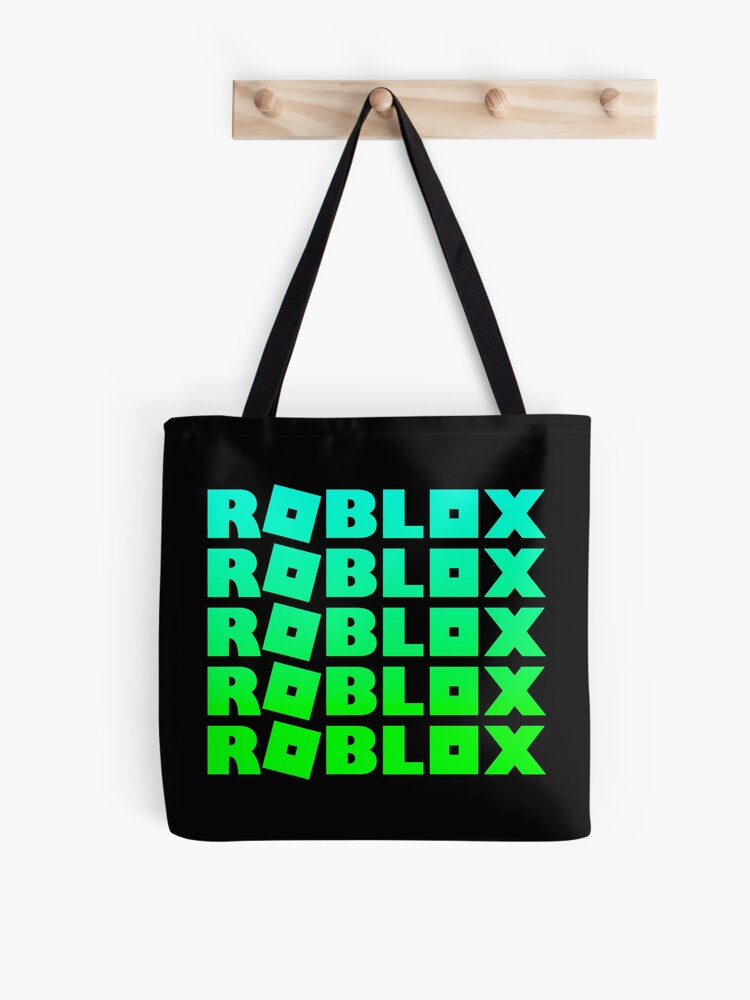 Roblox Neon Green Tote Bag By T Shirt Designs Redbubble - green bag roblox