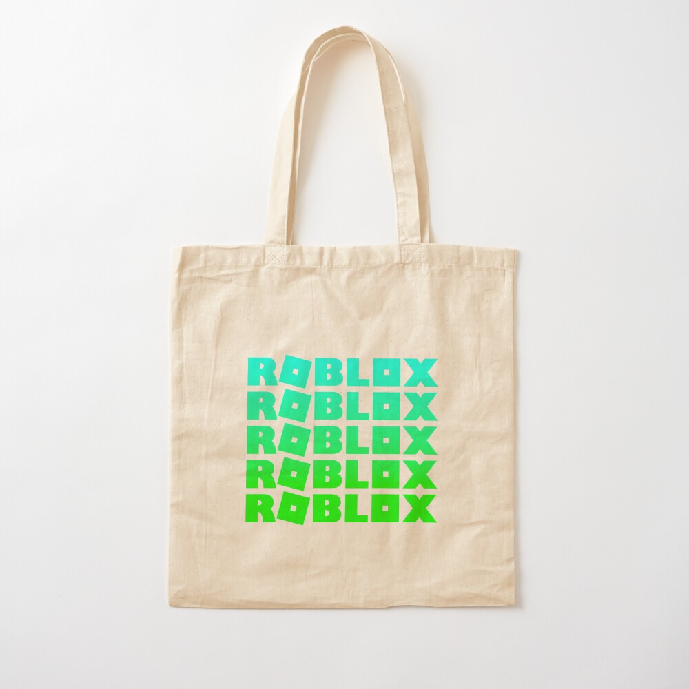 Roblox Neon Green Tote Bag By T Shirt Designs Redbubble - green bag roblox