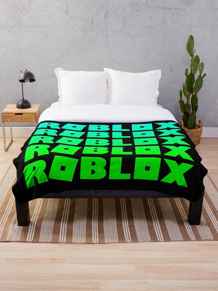 Roblox Neon Green Throw Blanket By T Shirt Designs Redbubble - neon green shirt roblox