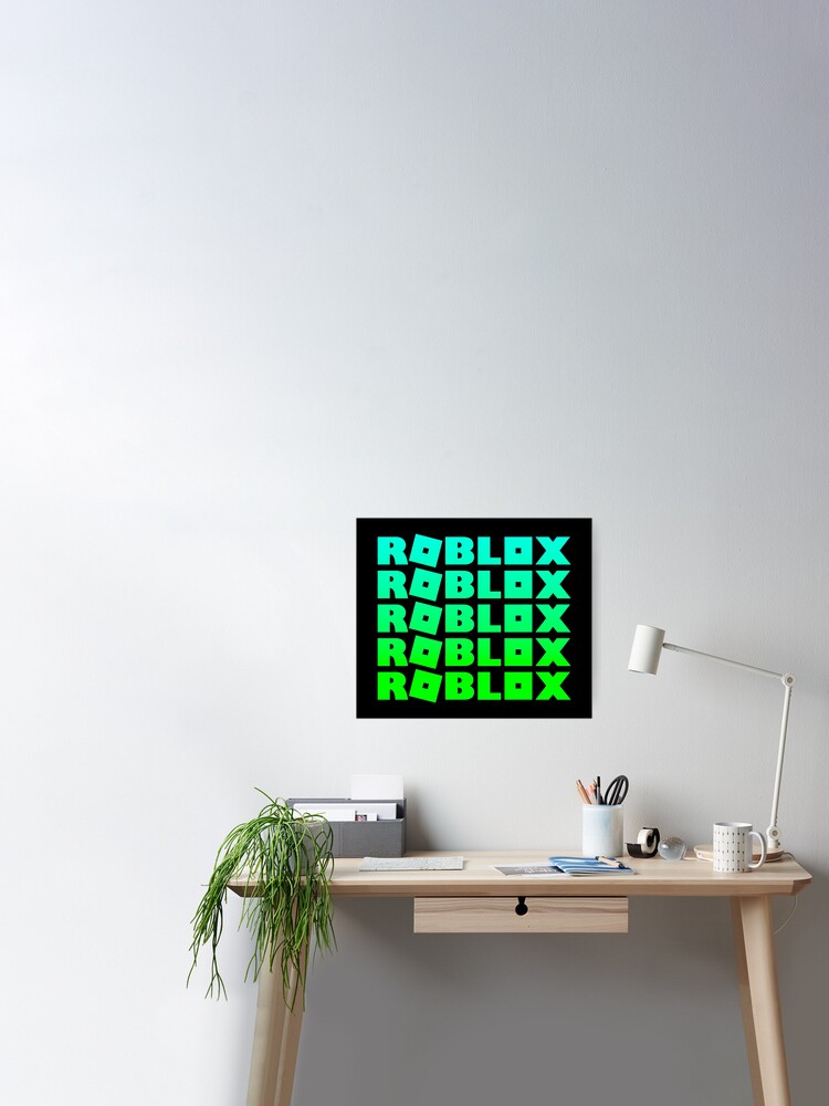 Roblox Neon Green Poster By T Shirt Designs Redbubble - roblox neon shirt
