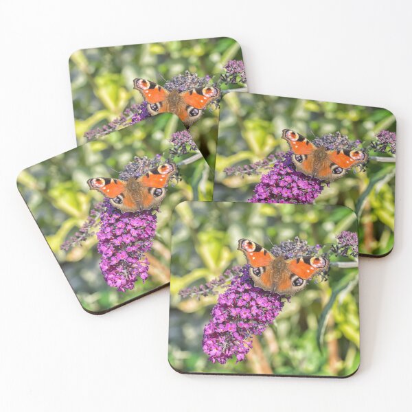 Item preview, Peacock on Buddleia designed and sold by Lisa Kent.