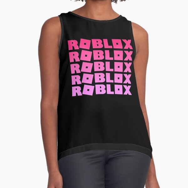 Roblox Neon Pink Sleeveless Top By T Shirt Designs Redbubble - roblox black sleeveles shirt