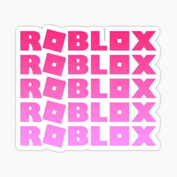 Roblox Neon Pink Sticker By T Shirt Designs Redbubble - roblox logo pink transparent