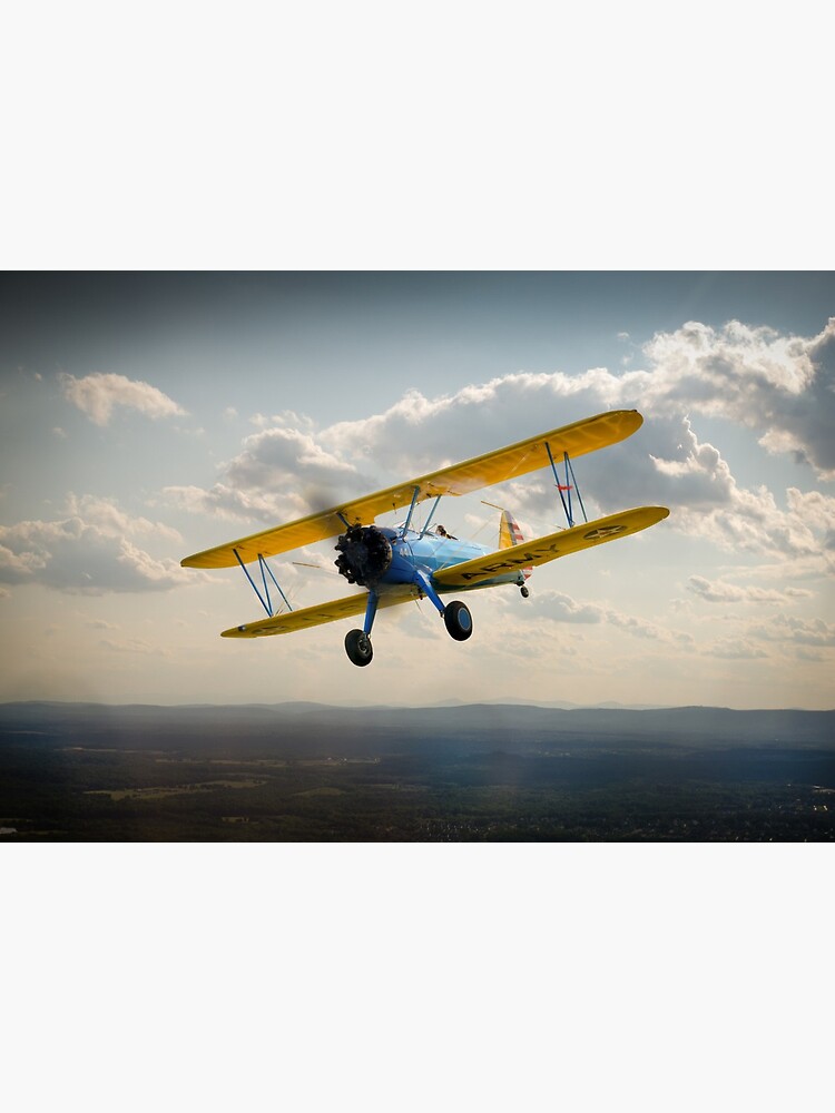 Boeing Stearman in flight by garyeason