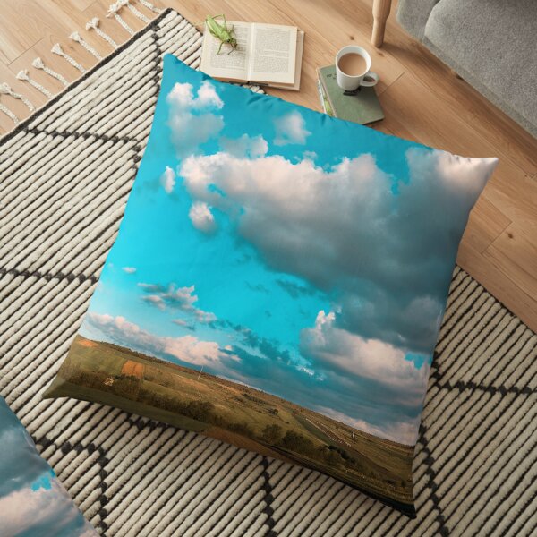 The Field Of Clouds Floor Pillow