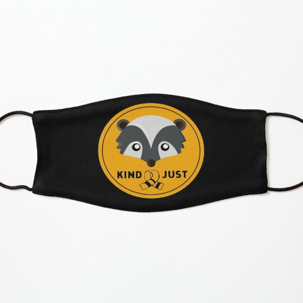 Huffle Badger Badge with Scarf Kids Mask