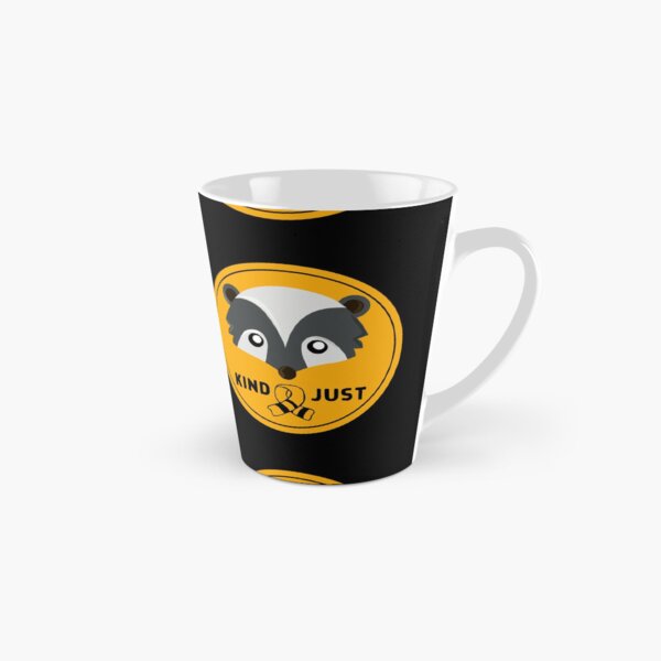 Insignia de tejón Huffle con bufanda Taza cónica
