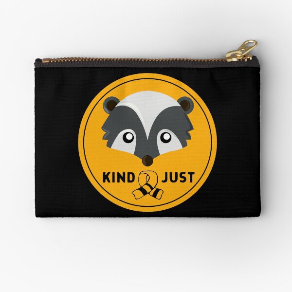 Huffle Badger Badge with Scarf Zipper Pouch