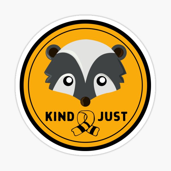 Huffle Badger Badge with Scarf Sticker