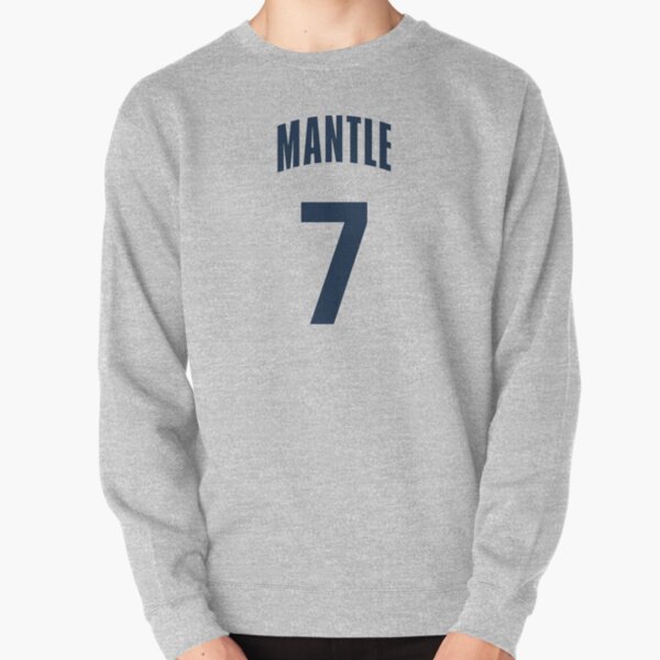 Mickey Mantle New York Yankees Men's Gray RBI T-Shirt - Heathered