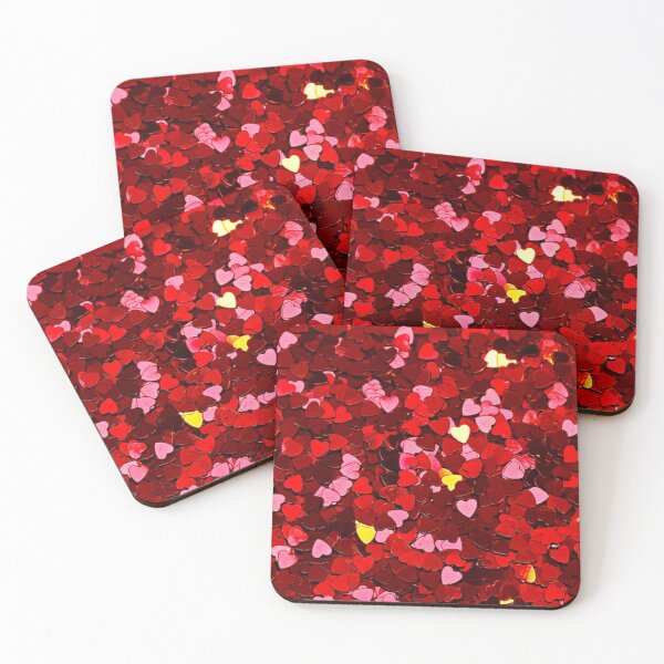 Item preview, heart glitter pattern designed and sold by shivanihowe.