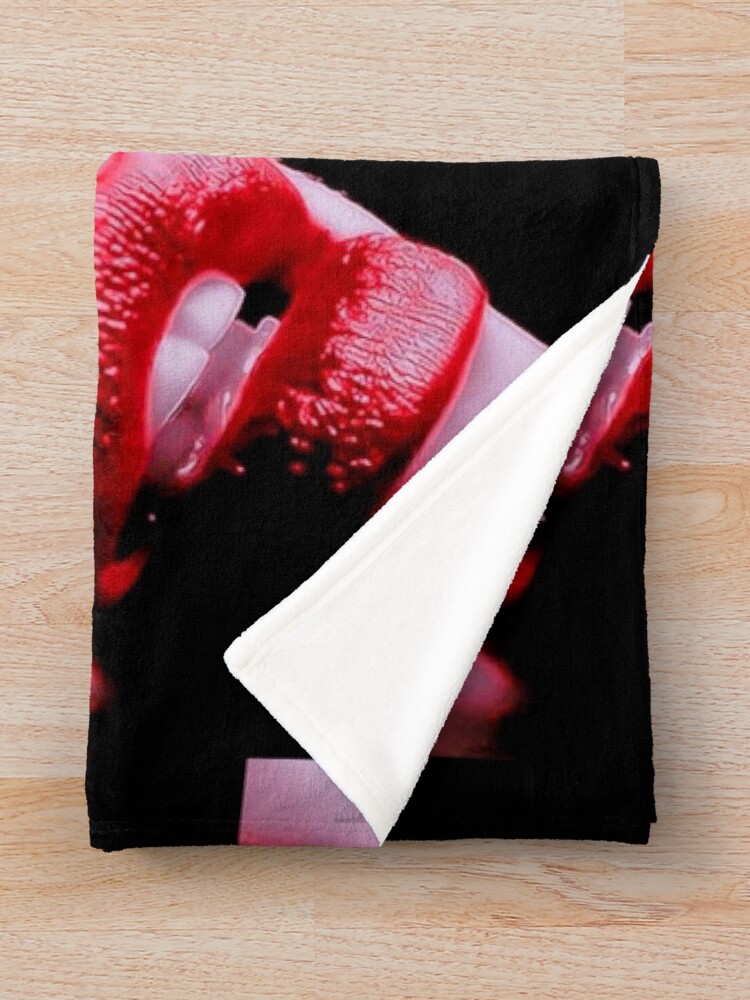 Alternate view of HOT LIPS Throw Blanket