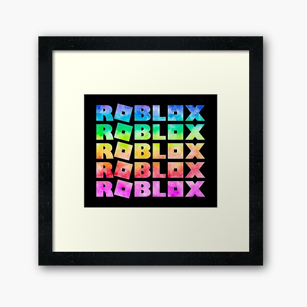 Roblox Is Life Gaming Framed Art Print By T Shirt Designs Redbubble - a rainbow robux home facebook