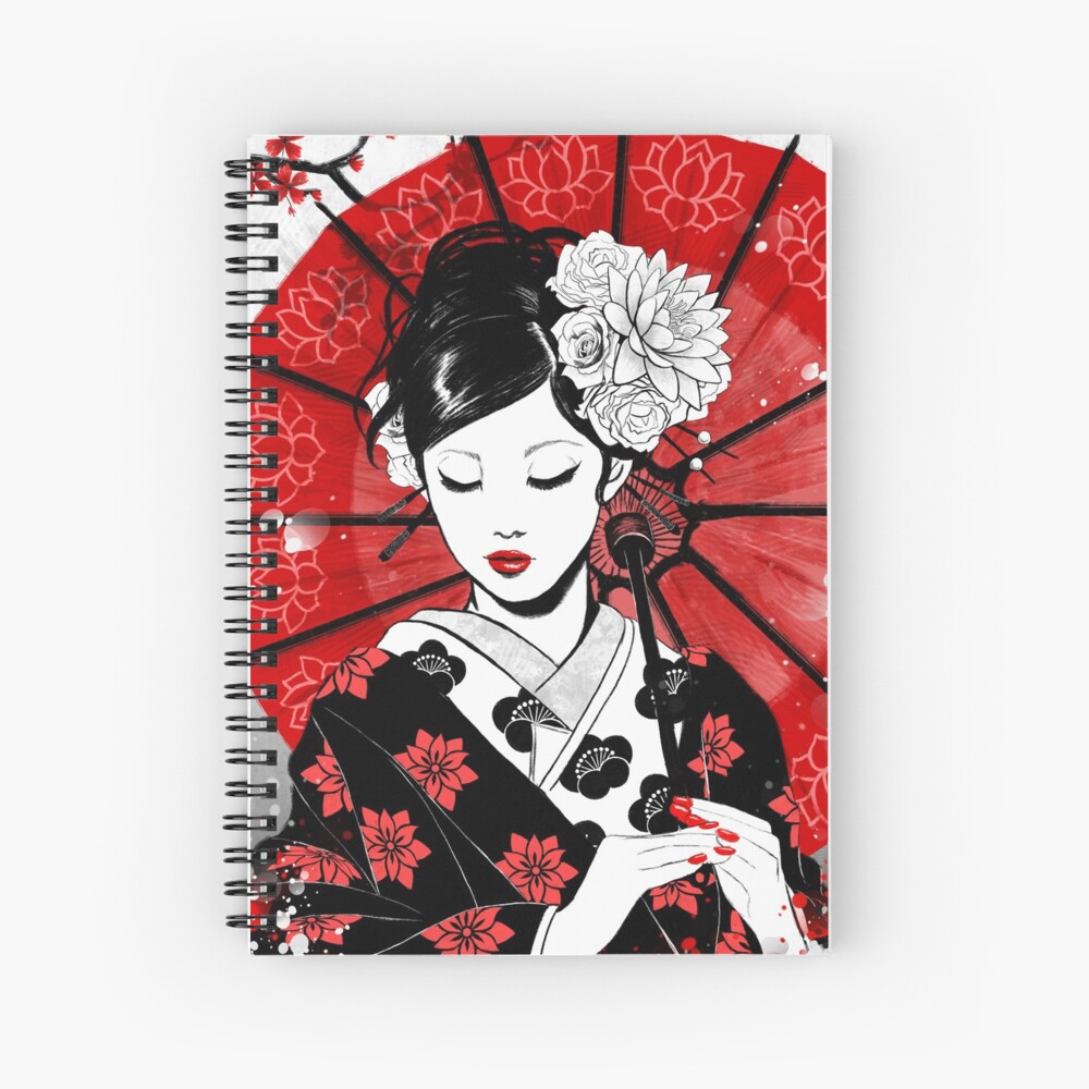 Geisha Collection" Spiral Sale by Ruby-Art | Redbubble