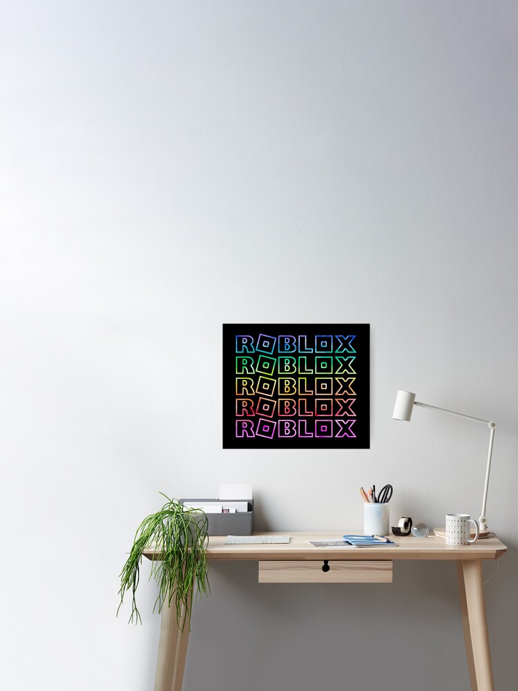 Roblox Rainbow Tie Dye Unicorn Poster By T Shirt Designs Redbubble - roblox rainbow shirt