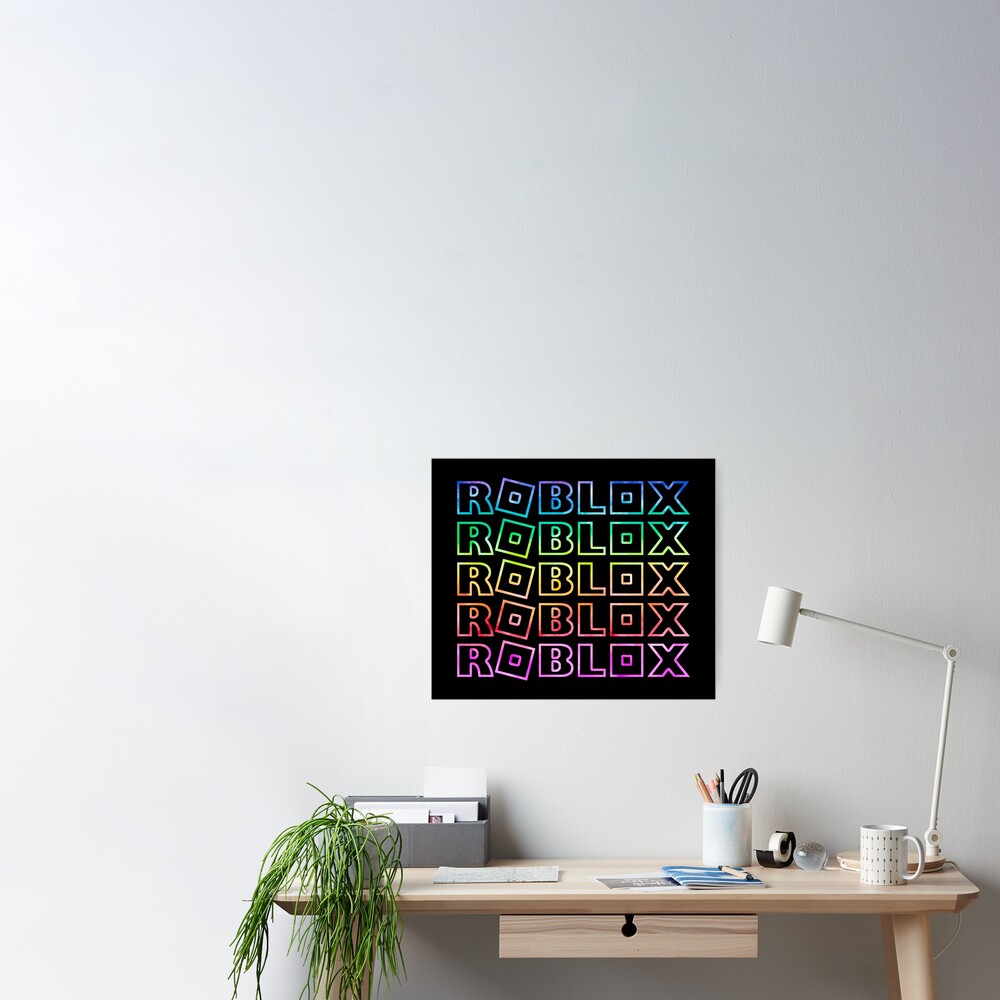 Roblox Rainbow Tie Dye Unicorn Poster By T Shirt Designs Redbubble - tiy diy roblox