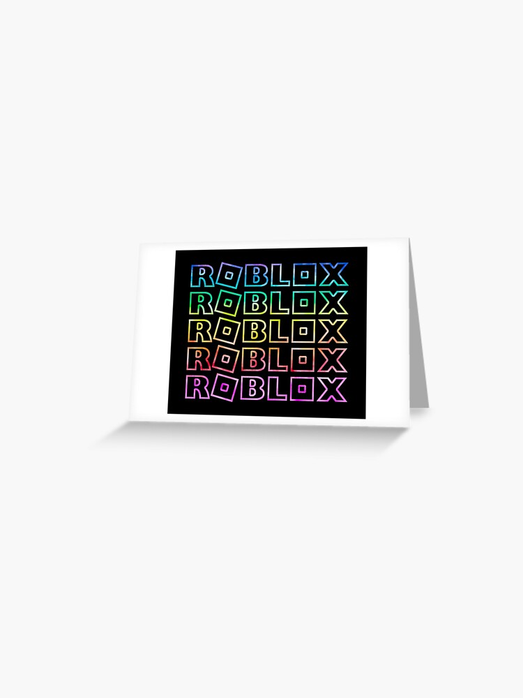 Roblox Rainbow Tie Dye Unicorn Greeting Card By T Shirt Designs Redbubble - roblox white shirt with tie