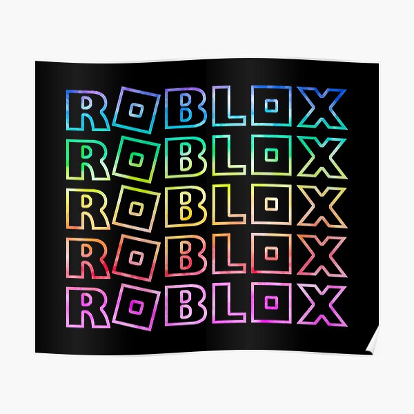 Roblox Unicorn Posters Redbubble - girly rainbow roblox
