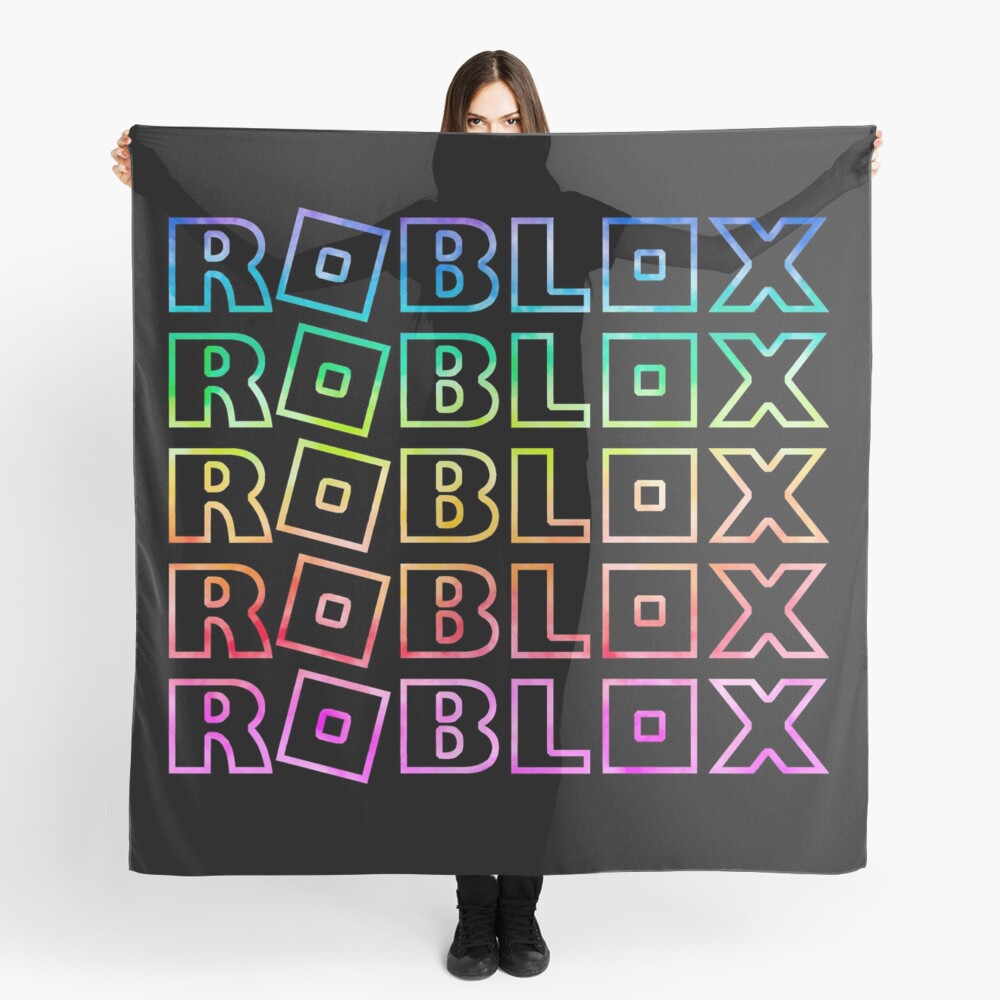 Roblox Rainbow Tie Dye Unicorn Scarf By T Shirt Designs Redbubble - roblox rainbow tie