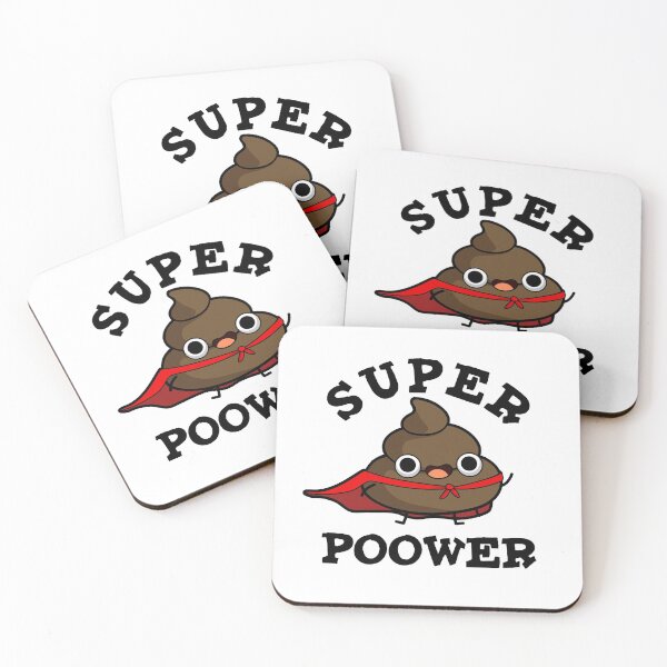 Item preview, Super Poower Super Hero Funny Poop Puns  designed and sold by punnybone.