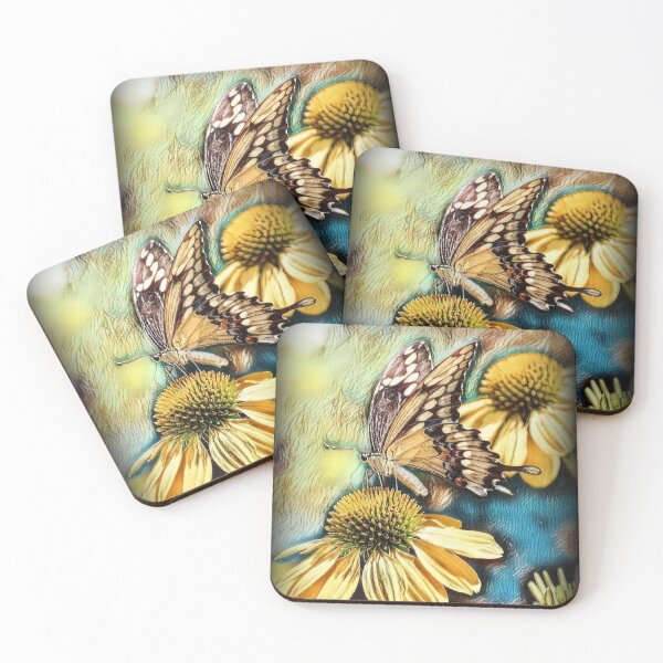 Item preview, Butterfly on the Yellow Flower designed and sold by ReneeKennedy.