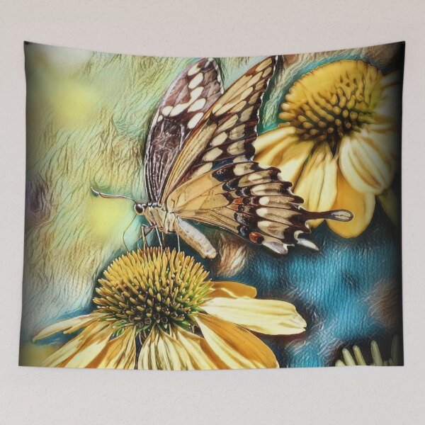 Item preview, Butterfly on the Yellow Flower designed and sold by ReneeKennedy.