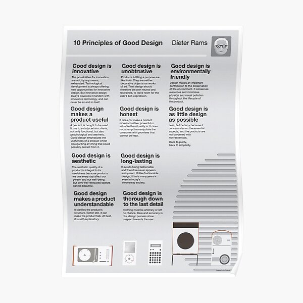 10 Principles of Good Design Poster