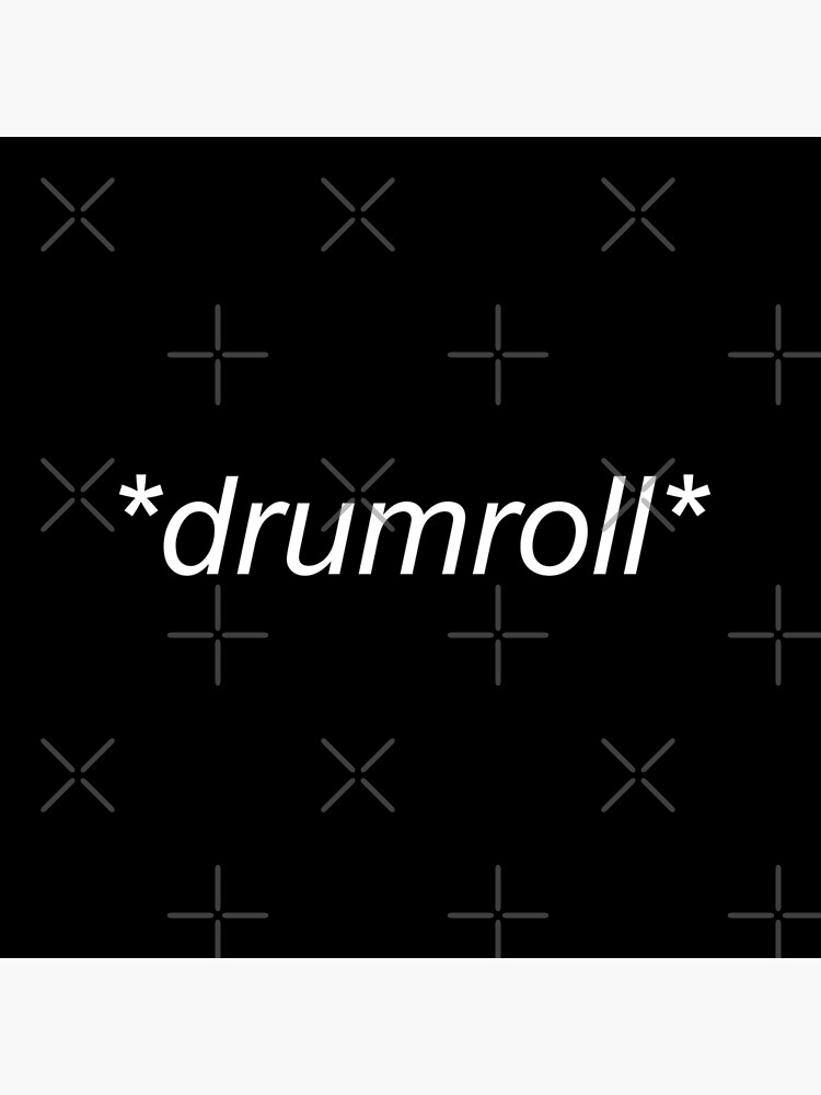 "drum roll sticker pack" Poster by DJ5055 Redbubble