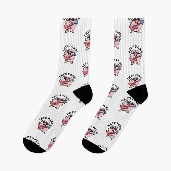 Item preview, Let's Pork Rock And Roll Funny Pig Puns  designed and sold by punnybone.