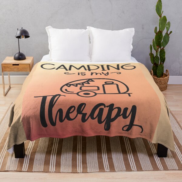Item preview, Camping is my therapy designed and sold by Delicarte.