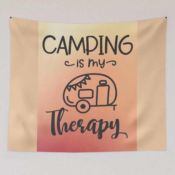 Item preview, Camping is my therapy designed and sold by Delicarte.