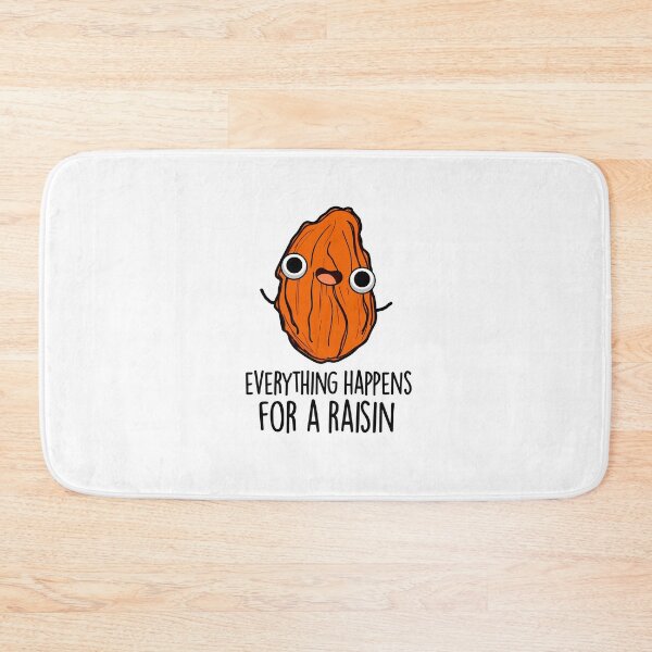 Item preview, Everything Happens For A Raisin Funny Food Puns  designed and sold by punnybone.
