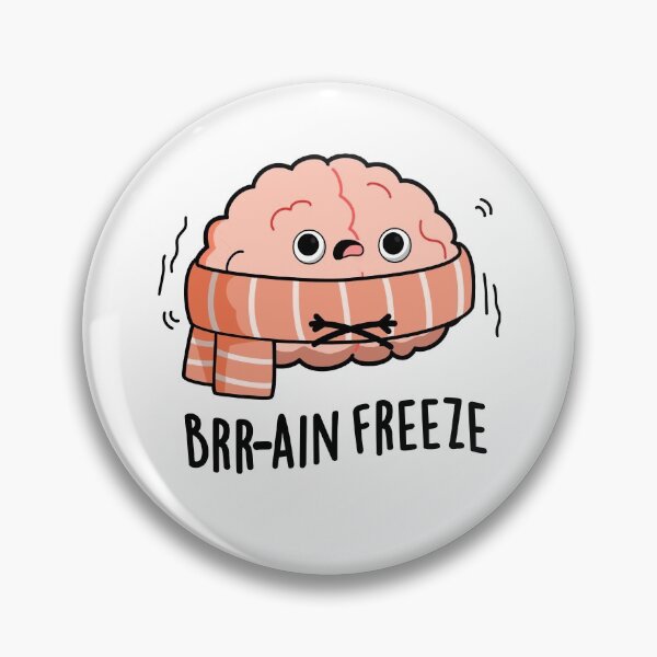 Item preview, Brain Freeze Funny Biology Anatomy Puns  designed and sold by punnybone.