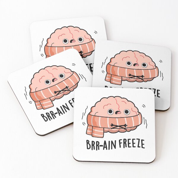 Item preview, Brain Freeze Funny Biology Anatomy Puns  designed and sold by punnybone.
