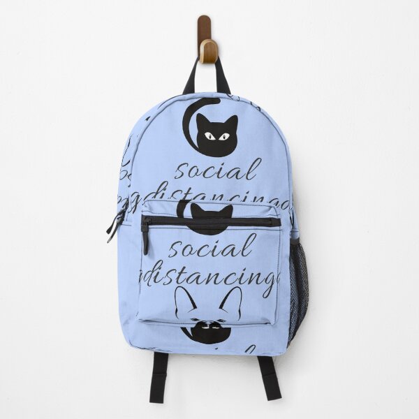 Item preview, BLACK AND WHITE, FUNNY CAT AND DOG SOCIAL DISTANCING designed and sold by corner-shop.