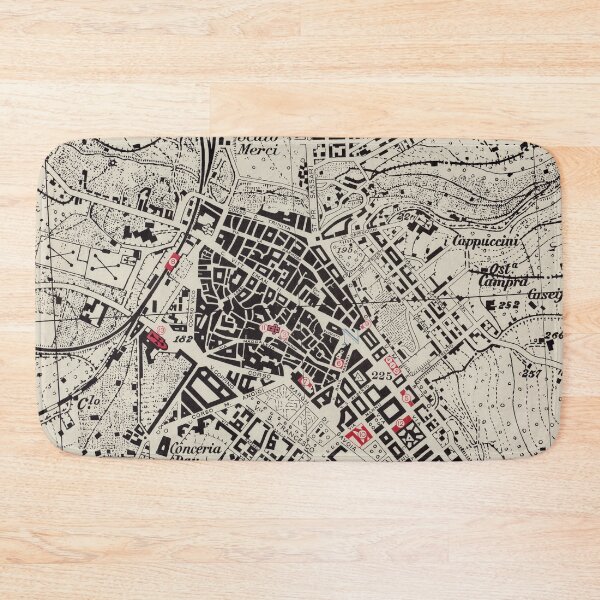 Item preview, Vintage Sassari Sardinia Italy Map (1943) designed and sold by BravuraMedia.