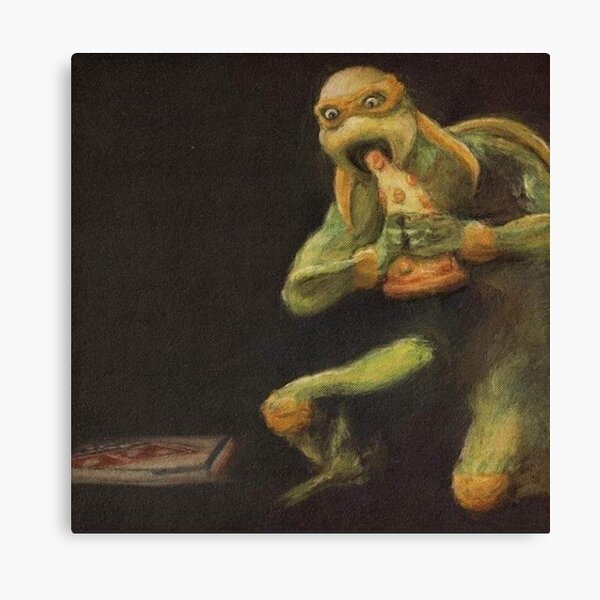 Item preview, Michelangelo Devouring his Pizza designed and sold by brelck.