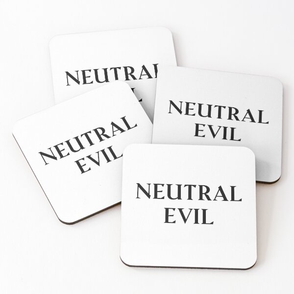 Item preview, Neutral Evil: Dungeons and Dragons Alignment designed and sold by Plasmak.